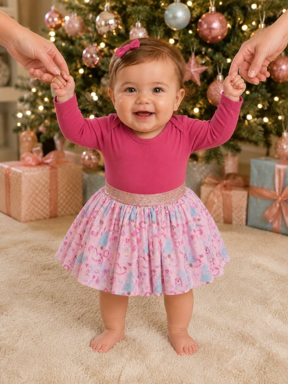 NWT - Sweet Wink Girls Nutcracker Christmas Tutu Skirt - Sizes 0-12 M and 1 -2 Y